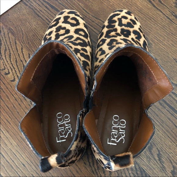 Franco Sarto Calf Hair Booties - Size 7-1/2 - Picture 5 of 6
